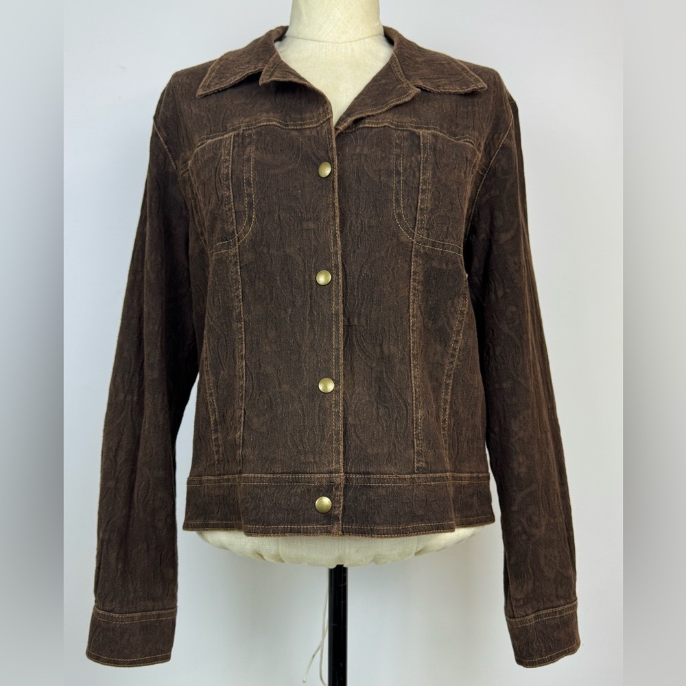 Equestrian 
Brown Women's Button-Front Jacket